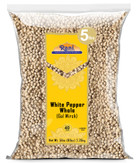 Rani White Pepper (Gol Mirch), Whole Spice 80oz (5lbs) 2.27kg Bulk ~ All Natural | Vegan | Gluten Friendly| NON-GMO | Indian Origin