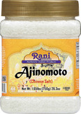 Rani Ajinomoto (Chinese Salt) 26.3oz (1.65lbs) 750g PET Jar ~ Umami Seasoning, Perfect for stir-frying, roasting, soups, salads & dressings | Gluten Friendly | Vegan | NON-GMO | Kosher | Indian Origin