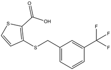 3-{[3-(trifluoromethyl)benzyl]sulfanyl}-2-thiophenecarboxylic acid 500 mg
