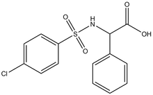 2-{[(4-chlorophenyl)sulfonyl]amino}-2-phenylacetic acid 500 mg
