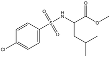 methyl 2-{[(4-chlorophenyl)sulfonyl]amino}-4-methylpentanoate 500 mg
