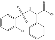 2-{[(2-chlorophenyl)sulfonyl]amino}-2-phenylacetic acid 500 mg
