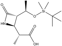 (3S,4S)-4-[(R)-1-carboxyethyl]-3-[(R)-1-(t-butyldimethylsilyloxy)ethyl]-2-azetidinone 1g