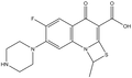 6-Fluoro-1-methyl-4-oxo-7-(1-piperazinyl)-4H-(1,3)thiazeto(3,2-a)quinoline-3-carboxylic acid 100mg
