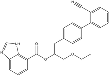 1H-Benzimidazole-7-carboxylic acid,1-((2'-cyano(1,1'-biphenyl)-4-yl)methyl)-2-ethoxy-ethylester 1g
