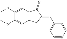 5,6-Dimethoxy-2-(pyridine-4-yl)methylene-indan-1-one 1g
