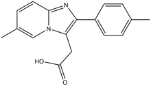 6-Methyl-2-(4-methylphenyl)imidazol[1,2-a]-pyridine-3-acetic acid 1g
