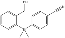 {2-[(4-Cyano-phenyl)-dimethyl-silanyl]-phenyl}-methanol 1g
