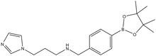 (3-Imidazol-1-yl-propyl)-[4-(4,4,5,5-tetramethyl-[1,3,2]dioxaborolan-2-yl)-benzyl]amine 1g
