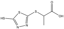 2-(5-Mercapto-1,3,4-thiadiazol-2-ylthio)-propionic acid 1g