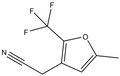 5-Methyl-2-(trifluoromethyl)furo-3-ylacetonitrile 250mg