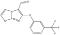 6-[3-(Trifluoromethyl)phenylthio]imidazo[2,1-b]-thiazole-5-carboxaldehyde 500mg