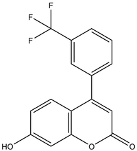 7-Hydroxy-4-(3-trifluoromethylphenyl)coumarin 1g
