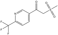 2-Methylsulfonyl-1-[6-(trifluoromethyl)pyridin-3-yl]ethanone 1g