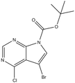 7-Bromo-6-chloro-7-deazapurine-9-carboxylic acid tert-butyl ester 1g