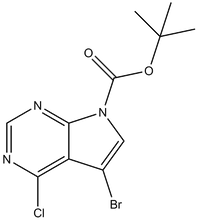 7-Bromo-6-chloro-7-deazapurine-9-carboxylic acid tert-butyl ester 1g