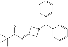 N-(1-Benzhydrylazetidin-3-ylidene)-2-methylpropane-2-sulfinamide 250mg