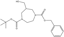 1-tert-Butyl 4-benzyl 6-(hydroxymethyl)-1,4-diazepane-1,4-dicarboxylate 500mg