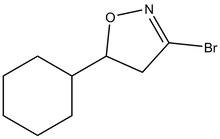 3-Bromo-5-cyclohexyl-4,5-dihydroisoxazole 1g