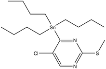 5-Chloro-2-(methylthio)-4-(tributylstannyl)pyrimidine 