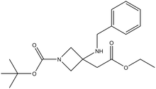 tert-Butyl 3-(benzylamino)-3-(2-ethoxy-2-oxoethyl)azetidine-1-carboxylate