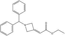 Ethyl 2-(1-benzhydrylazetidin-3-ylidene) acetate 500mg