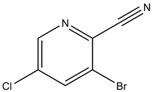 3-Bromo-5-chloropyridine-2-carbonitrile 500mg