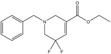 Ethyl 1-benzyl-5,5-difluoro-1,2,5,6-tetrahydropyridine-3-carboxylate 250mg