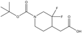 2-(1-(tertButoxycarbonyl)-3,3-difluoropiperidin-4-yl)acetic acid 250mg