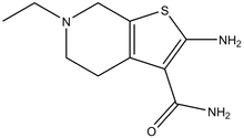 2-Amino-6-ethyl-4,5,6,7-tetrahydro-thieno[2,3-c]-pyridine-3-carboxylic acid amide