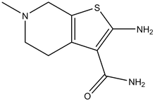 2-Amino-6-methyl-4,5,6,7-tetrahydro-thieno[2,3-c]-pyridine-3-carboxylic acid amide
