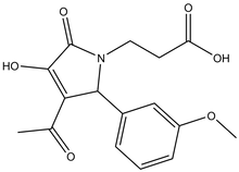 3-[3-Acetyl-4-hydroxy-2-(3-methoxy-phenyl)-5-oxo-2,5-dihydro-pyrrol-1-yl]-propionic acid 