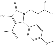 3-[3-Acetyl-4-hydroxy-2-(4-methoxy-phenyl)-5-oxo-2,5-dihydro-pyrrol-1-yl]-propionic acid