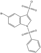 5-Bromo-1-(phenylsulfonyl)indole-3-sulfonyl chloride