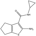 2-Amino-N-cyclopropyl-5,6-dihydro-4H-cyclopenta-[b]thiophene-3-carboxamide
