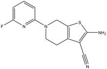 2-Amino-6-(6-fluoro-2-pyridinyl)-4,5,6,7-tetrahydrothieno[2,3-c]pyridine-3-carbonitrile