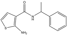 2-Amino-N-(1-phenylethyl)thiophene-3-carboxamide 500mg