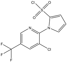 1-[3-Chloro-5-(trifluoromethyl)-2-pyridinyl]-1H-pyrrole-2-sulfonoyl chloride 500mg