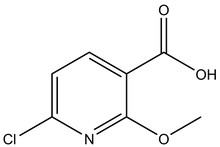 6-Chloro-2-methoxypyridine-3-carboxylic acid, 500mg