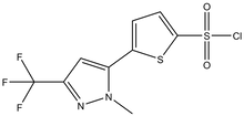 5-[1-Methyl-3-(trifluoromethyl)pyrazole-5-yl]-thiophene-2-sulfonyl chloride 250mg
