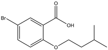 5-Bromo-2-(isopentyloxy)benzoic acid 500mg