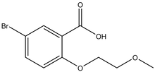 5-Bromo-2-(2-methoxyethoxy)benzoic acid, 500mg