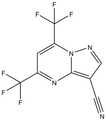 5,7-Bis(trifluoromethyl)-3-cyanopyrazolo[1,5-a]-pyrimidine 1g