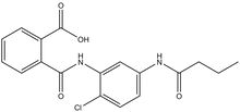 2-{[5-(Butyrylamino)-2-chloroanilino]-carbonyl}benzoic acid 500mg
