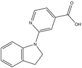 2-(2,3-Dihydro-1H-indol-1-yl)isonicotinic acid 500mg