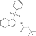 2-(tert-Butoxycarbonylamino)-1-(phenylsulfonyl) indole 100mg