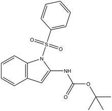 2-(tert-Butoxycarbonylamino)-1-(phenylsulfonyl) indole 100mg