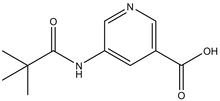 5-(2,2-Dimethyl-propionylamino)-nicotinic acid 250mg