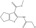 2-(2-Chloro-acetylamino)-5,6-dihydro-4H-cyclo-penta[b]thiophene-3-carboxylic acid methyl ester 500mg