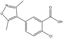 2-Chloro-5-(3,5-dimethyl-isoxazol-4-yl)-benzoic acid 500mg